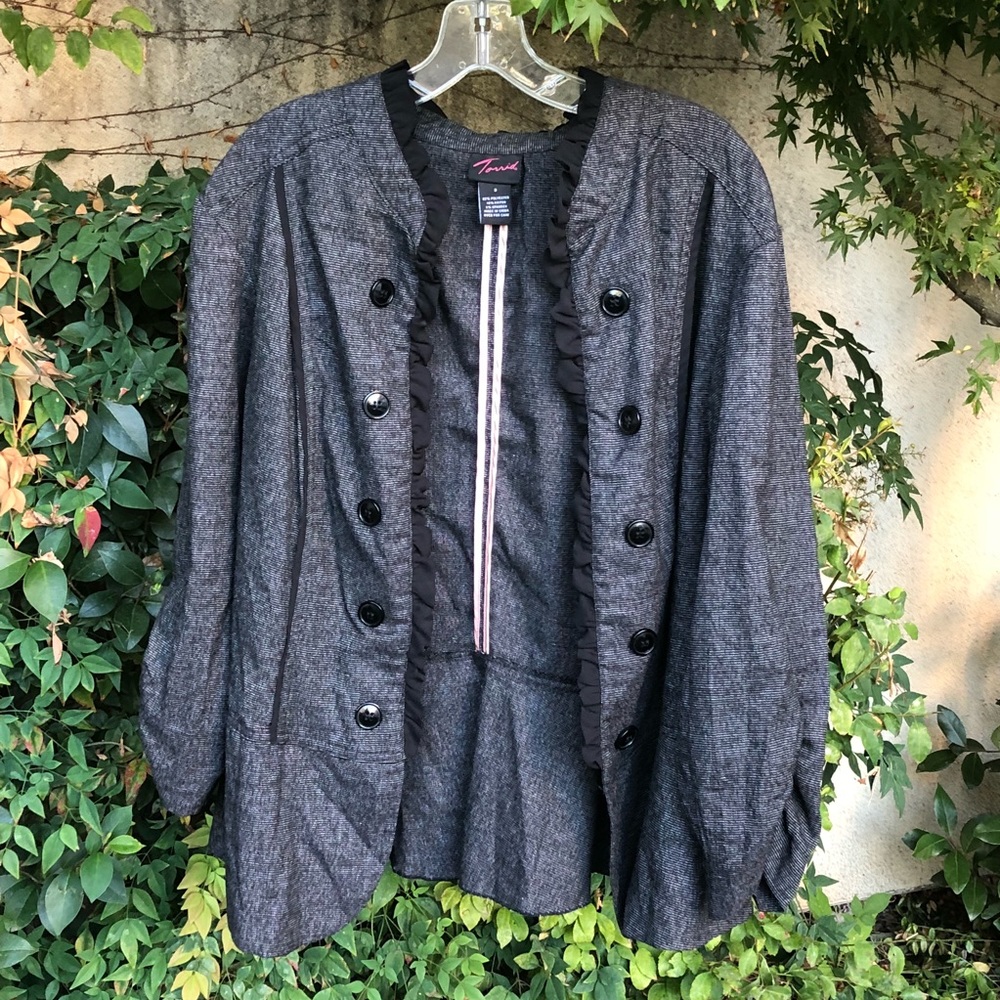 Plus Size Torrid Dark Gray size 22 light jacket